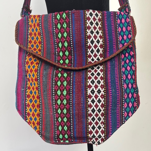 Napali boho embroidered hippie shoulder bag purse - Picture 2 of 6